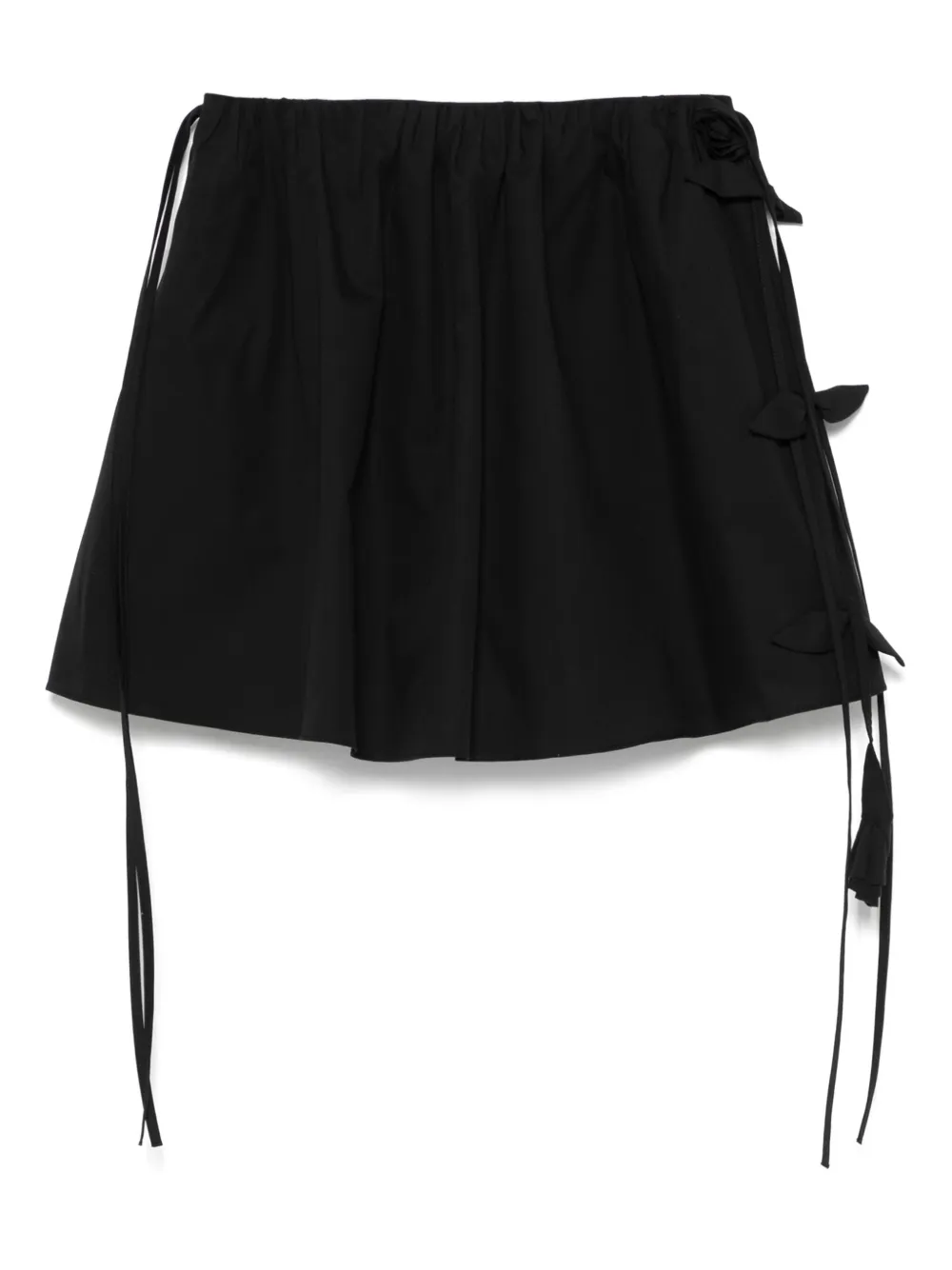 Blumarine minijupe à appliques fleurs | noir | Image 1