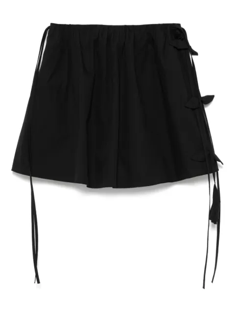 Blumarine floral-appliqué mini skirt