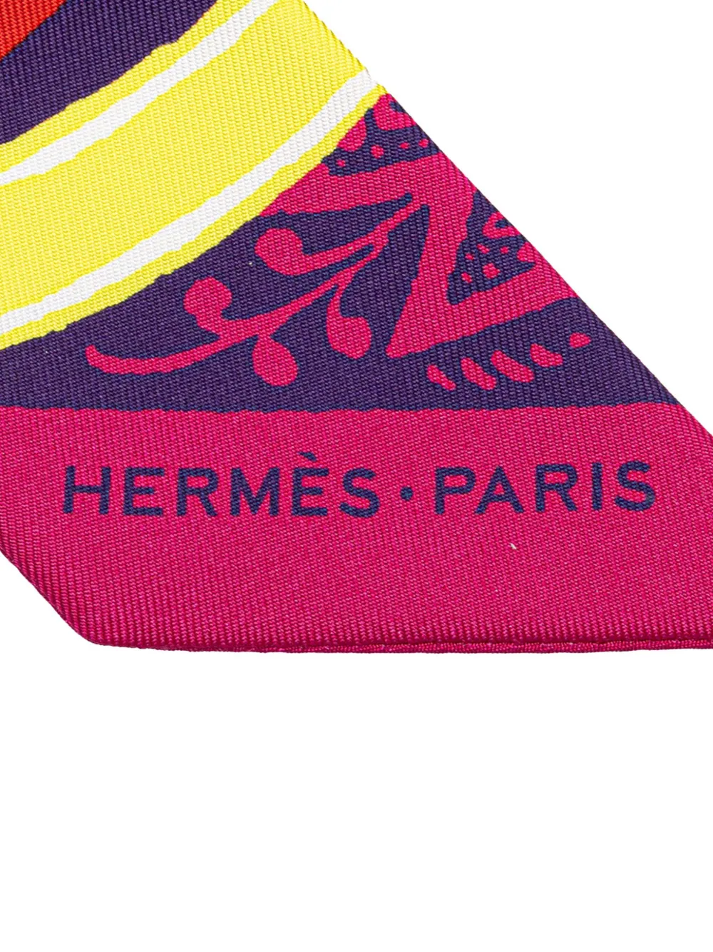 Hermès Pre-Owned mascada Twilly  Jeu de Soie Uniforme 1990-2010 | Image 2