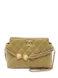 CHANEL Pre-Owned 2021-2024 Quilted Lambskin Leo shoulder bag - Green