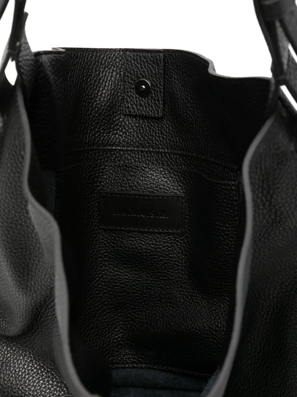 P.a.r.o.s.h Buckle-fastening Leather Shoulder Bag In Black