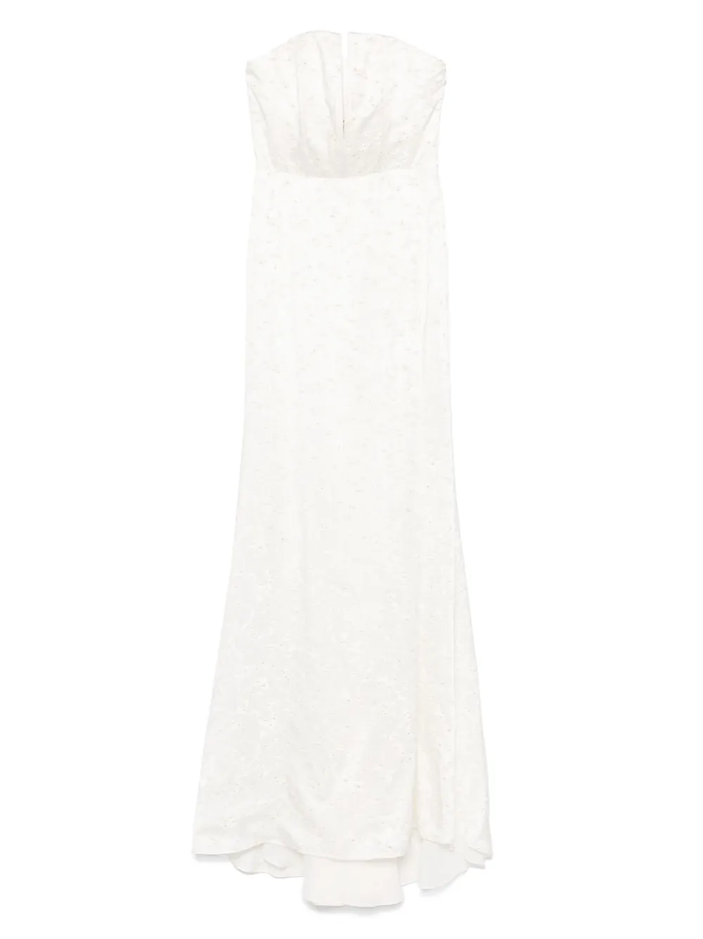 Redemption robe longue à motif en jacquard | blanc | Image 1