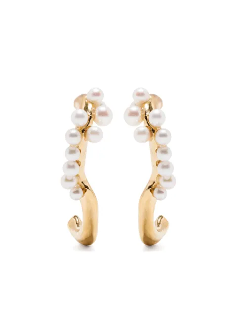 BEATRIZ PALACIOS aretes con perlas
