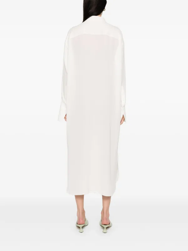 Alexander McQueen Midi Shirt Dress | White | FARFETCH BH