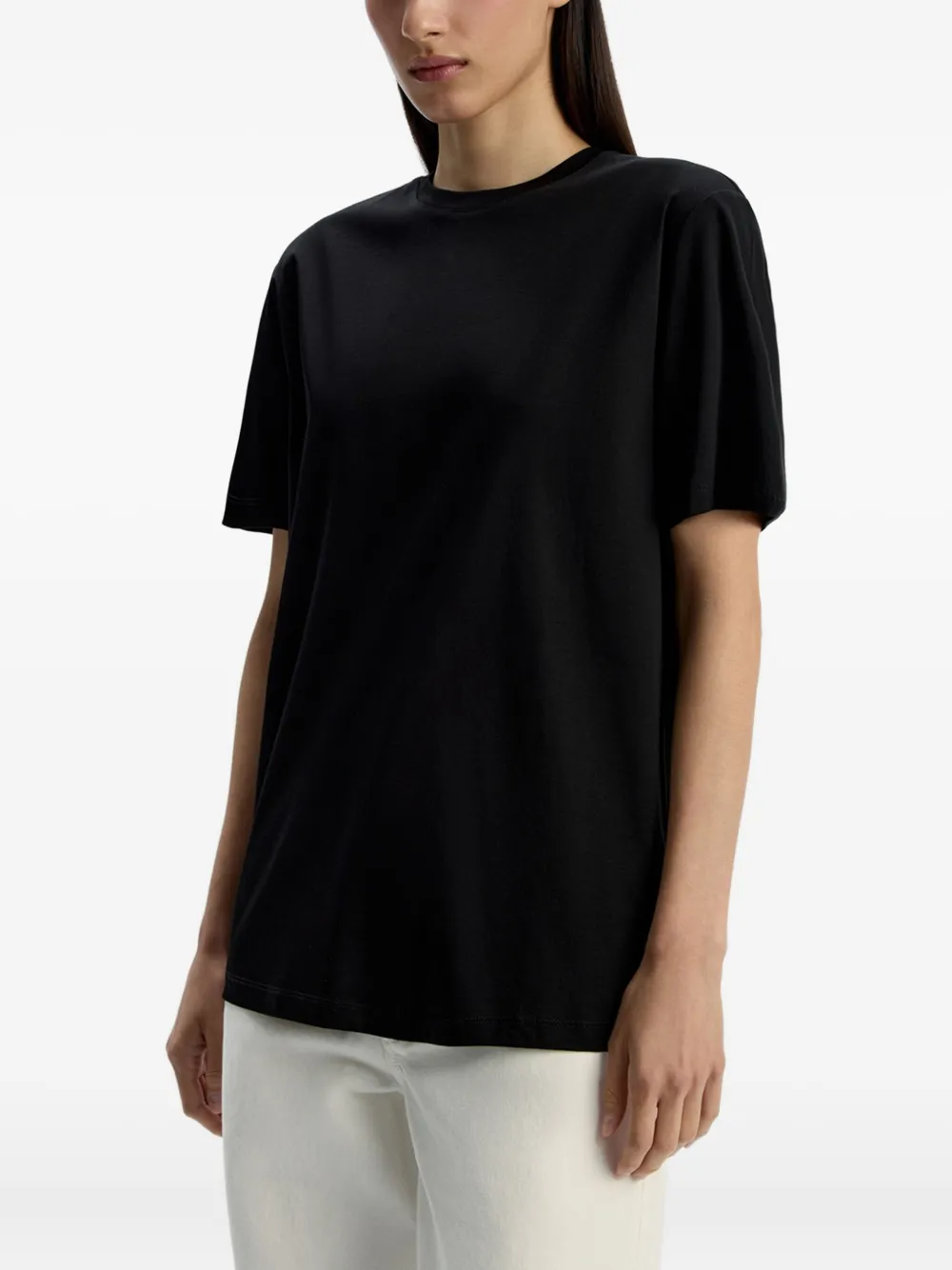 12 STOREEZ T-shirt met ronde hals Zwart