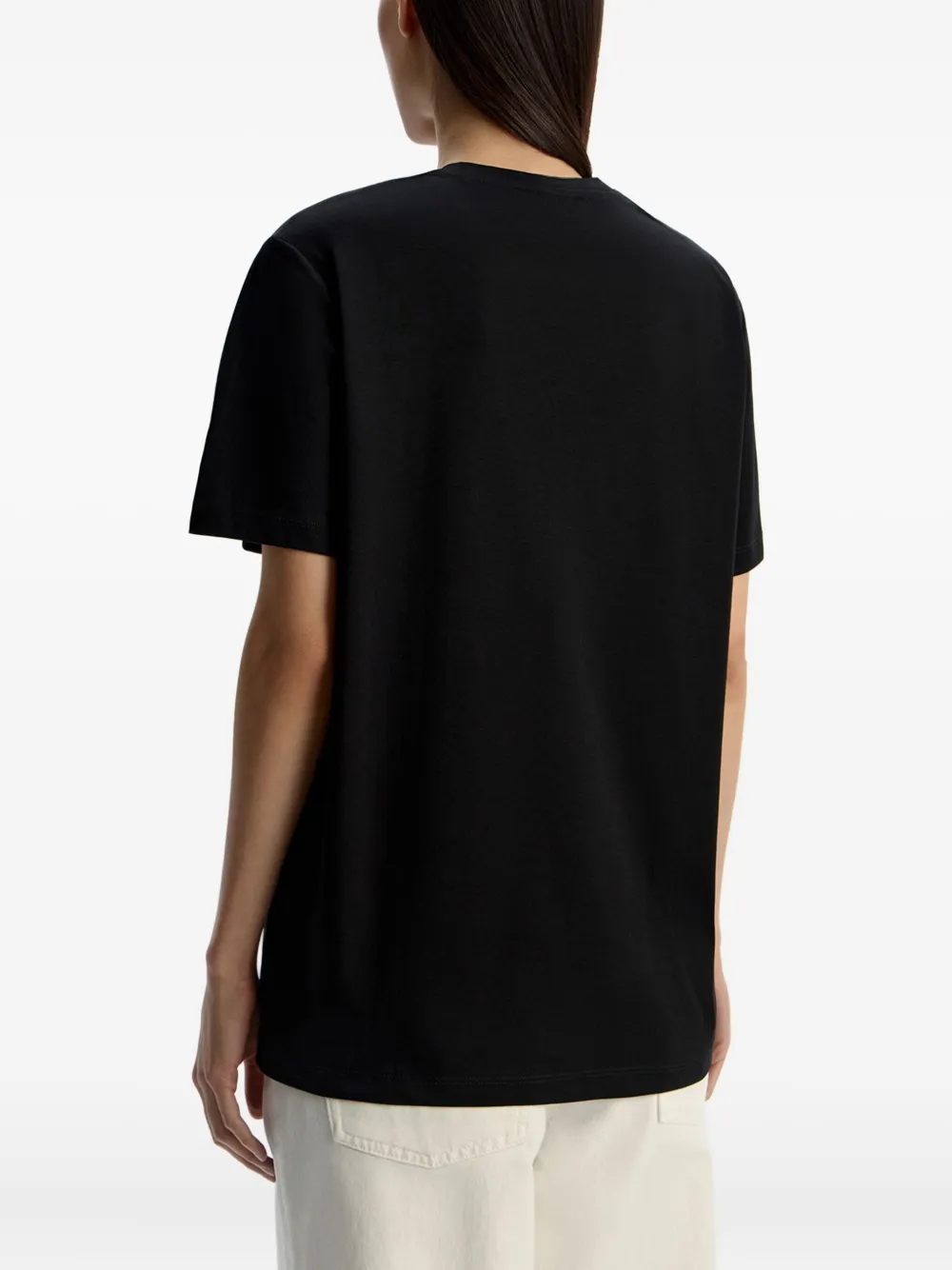 12 STOREEZ T-shirt met ronde hals Zwart