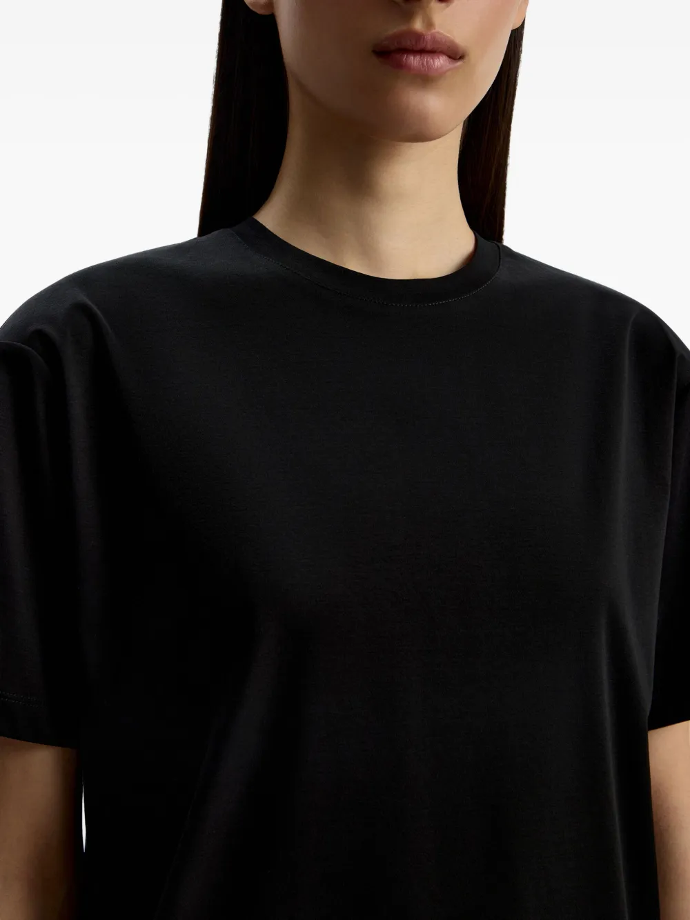 12 STOREEZ T-shirt met ronde hals Zwart