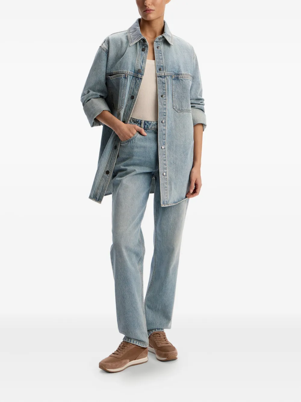 12 STOREEZ Straight jeans Blauw
