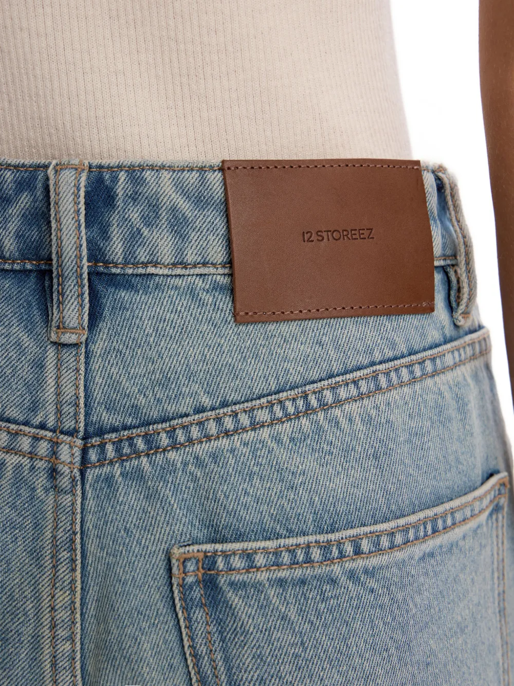 12 STOREEZ Straight jeans Blauw