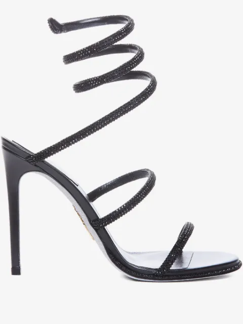 René Caovilla crystal-embellished sandals