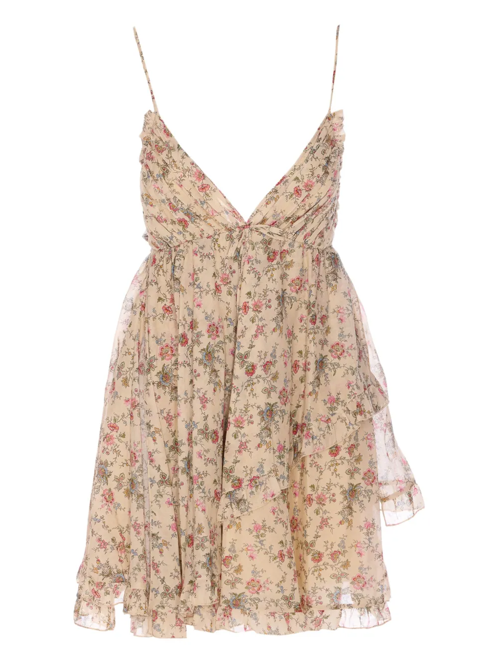 Aniye By Jurk met bloemenprint Beige