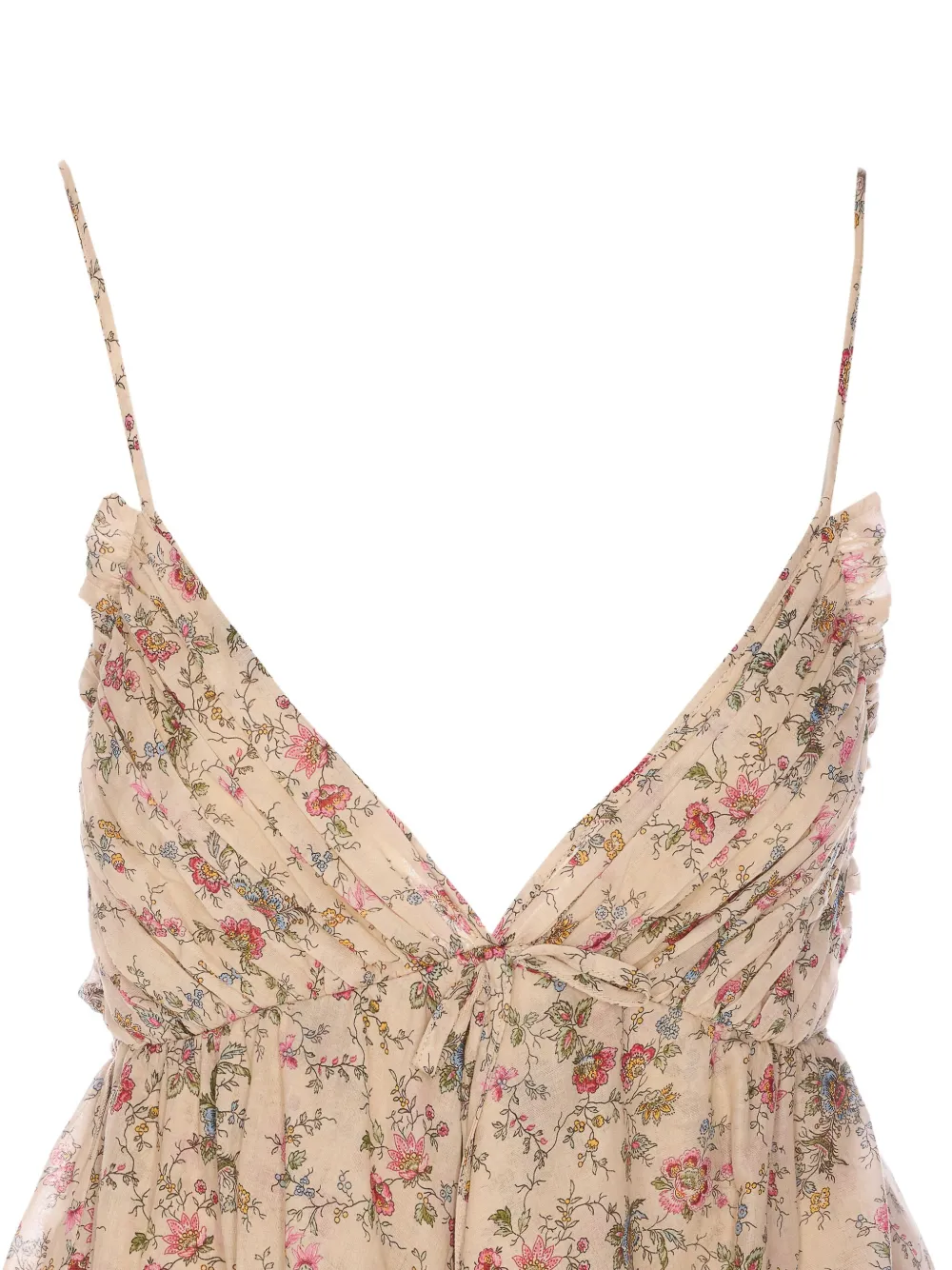 Aniye By Jurk met bloemenprint Beige