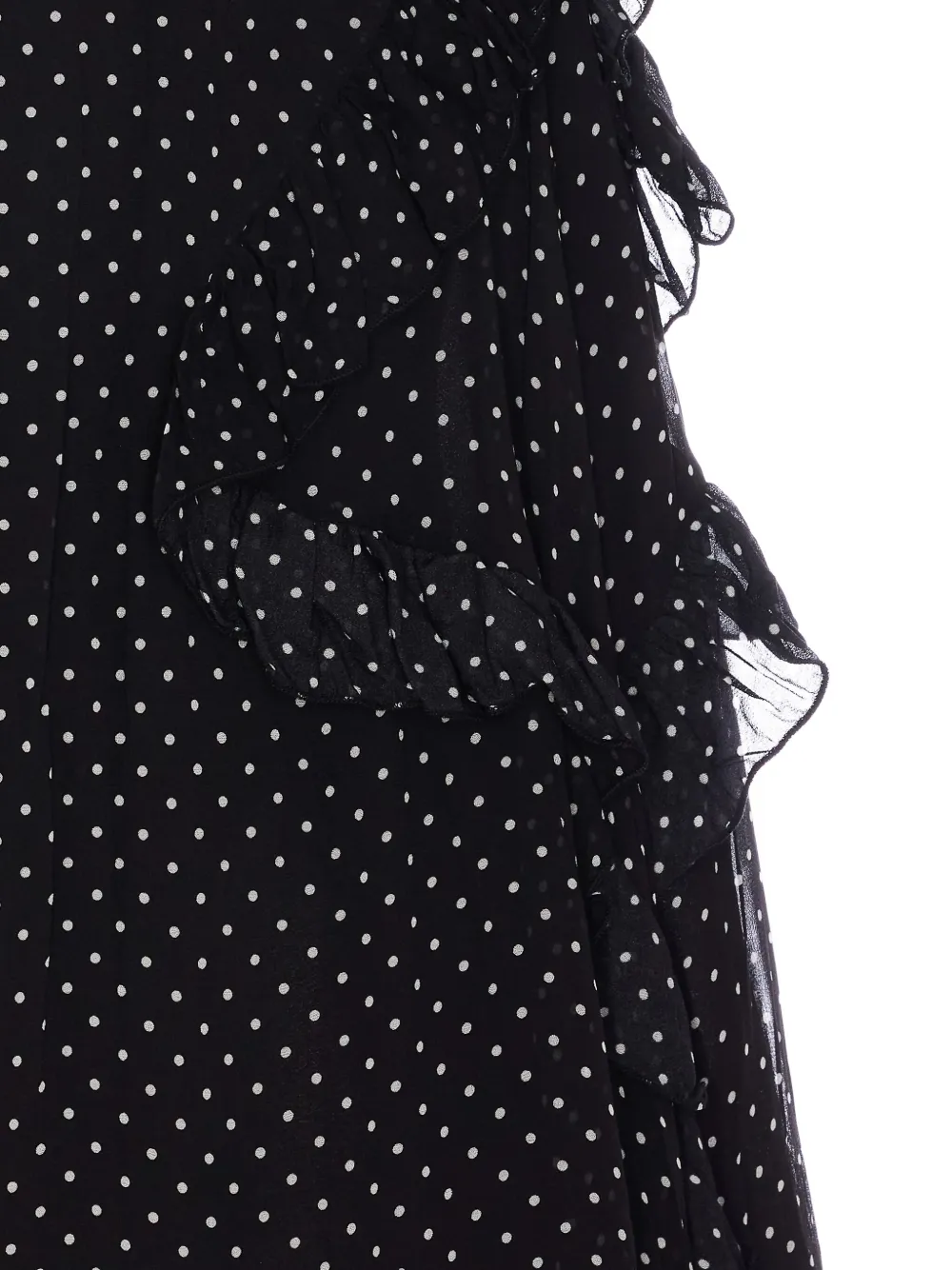 polka-dot printed dress