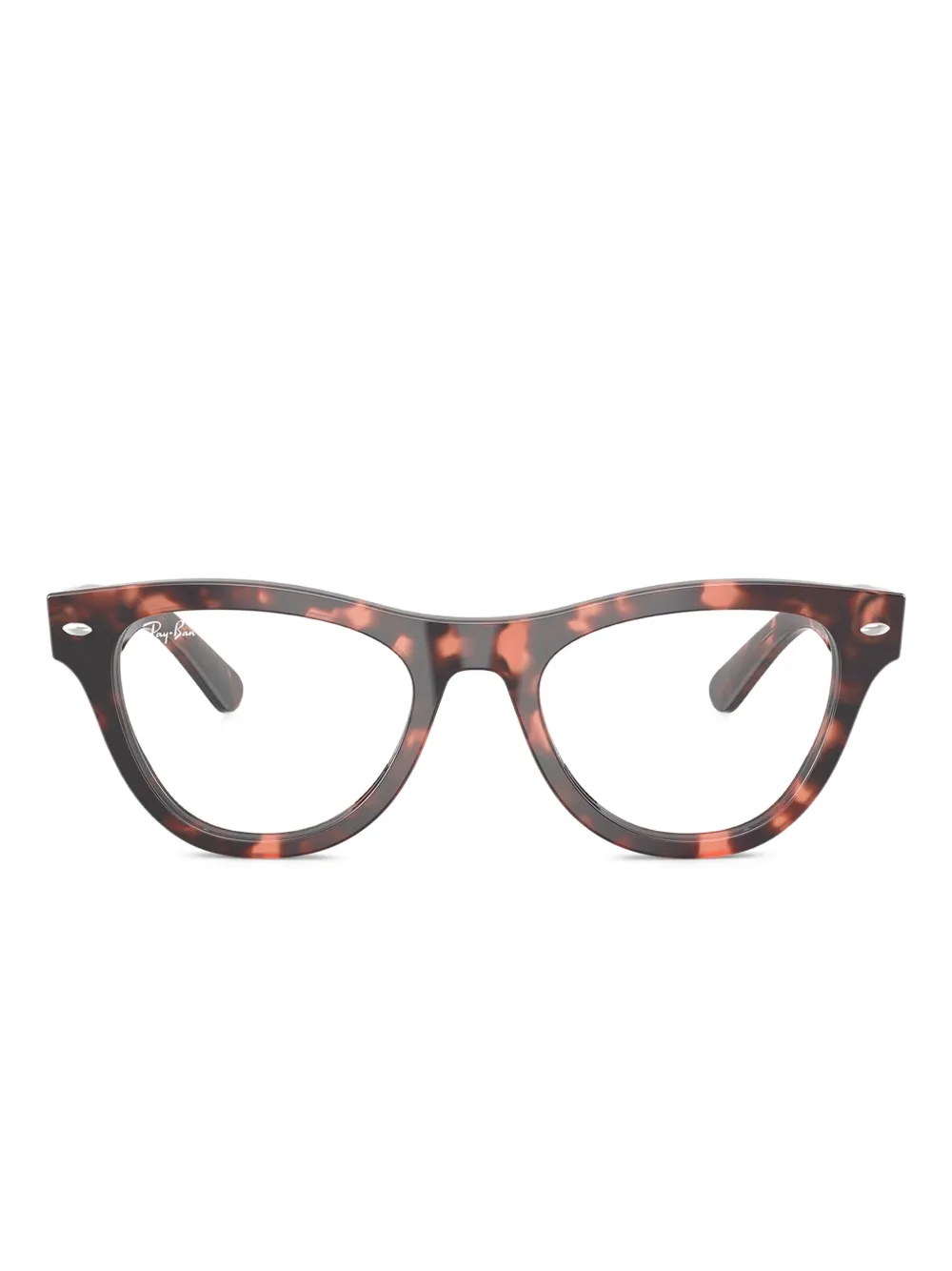 Ray-Ban Occhiali cat-eye con effetto tartarugato - Marrone