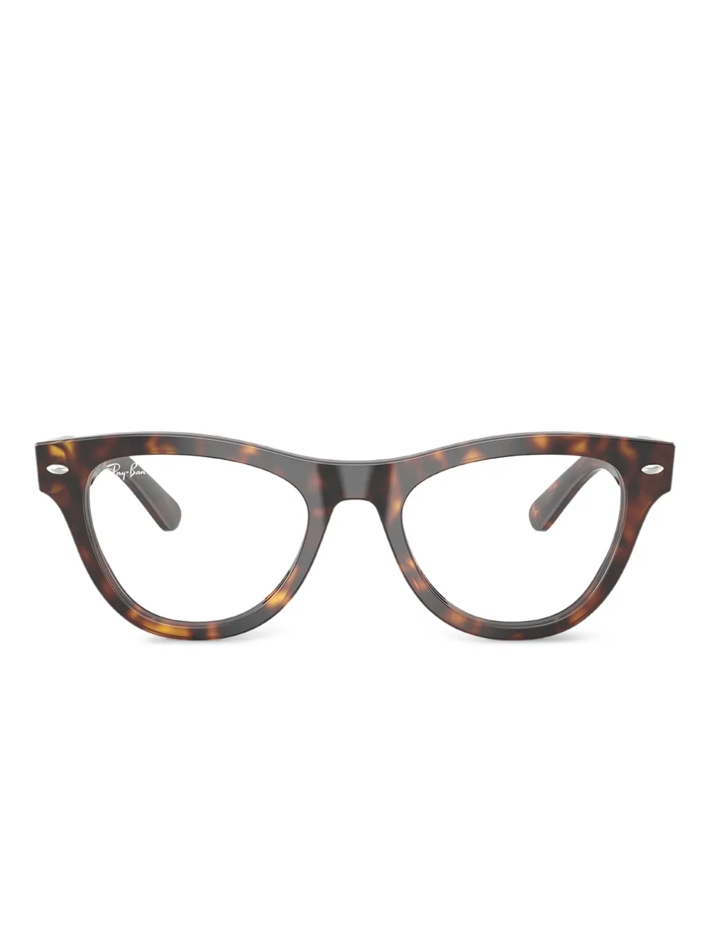 Ray-Ban tortoiseshell cat-eye glasses · 52