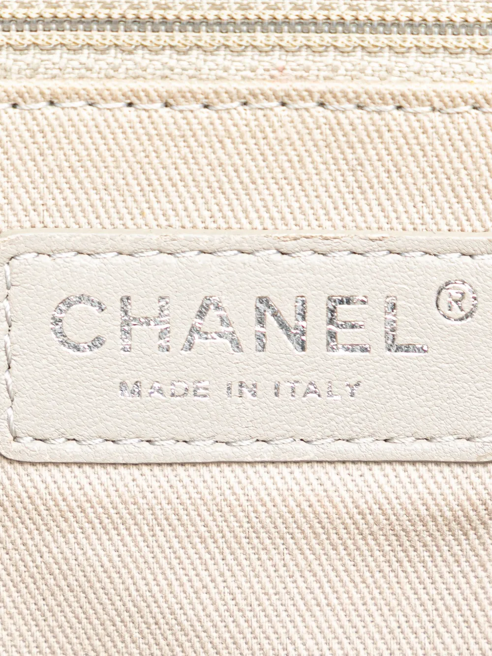 Pre-owned Chanel 2016-2017 Small Glazed Calfskin And Caviar Deauville Tote Bag In Blue