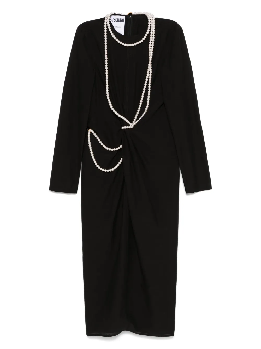 Moschino Verfraaide midi-jurk Zwart