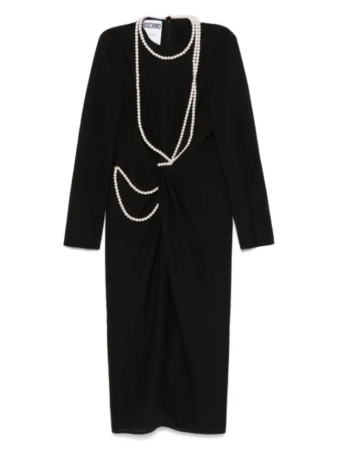 Moschino vestido midi con apliques