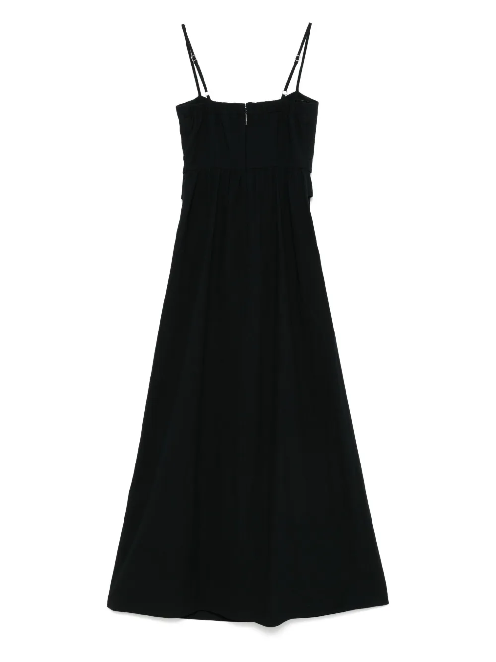 MSGM Katoenen maxi-jurk - Zwart