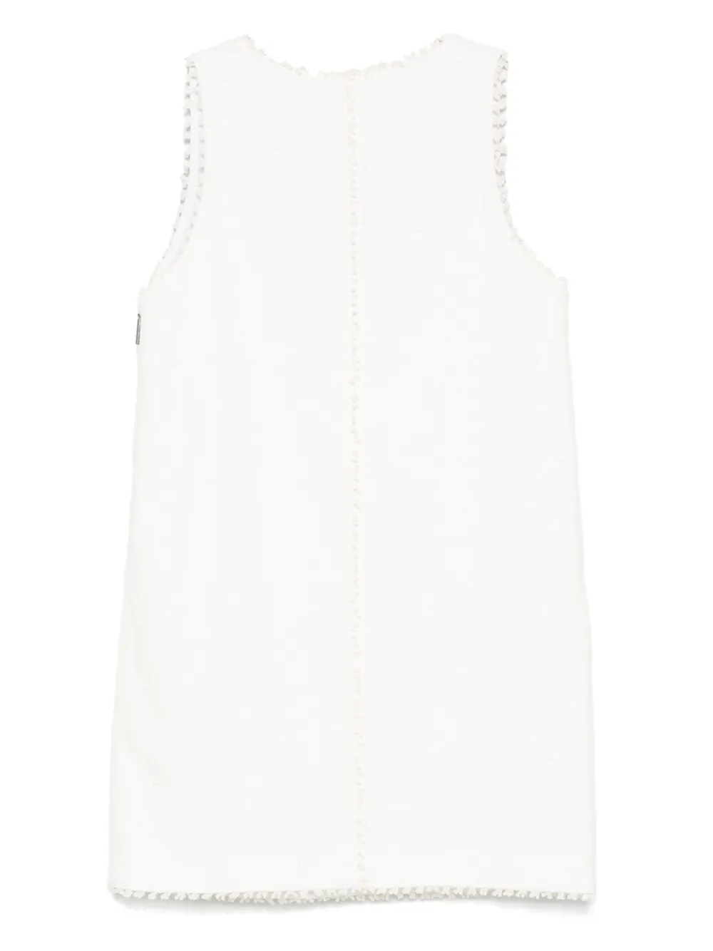 MSGM Mini-jurk met franje - Wit