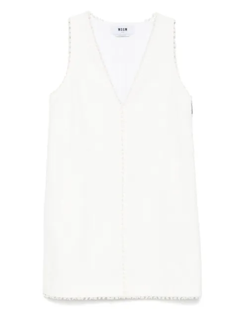 MSGM frayed mini dress
