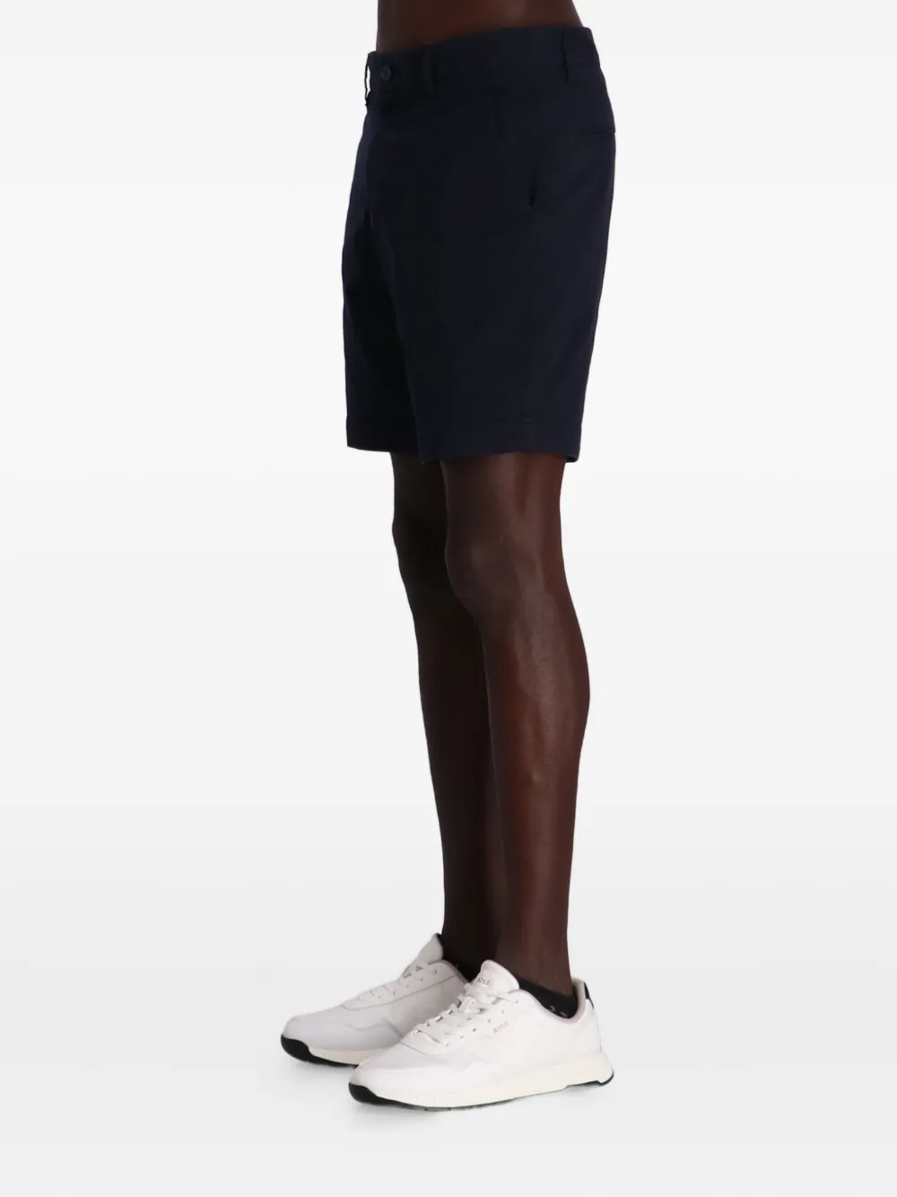 Shop Hugo Boss Tailored Chino Shorts In Blau