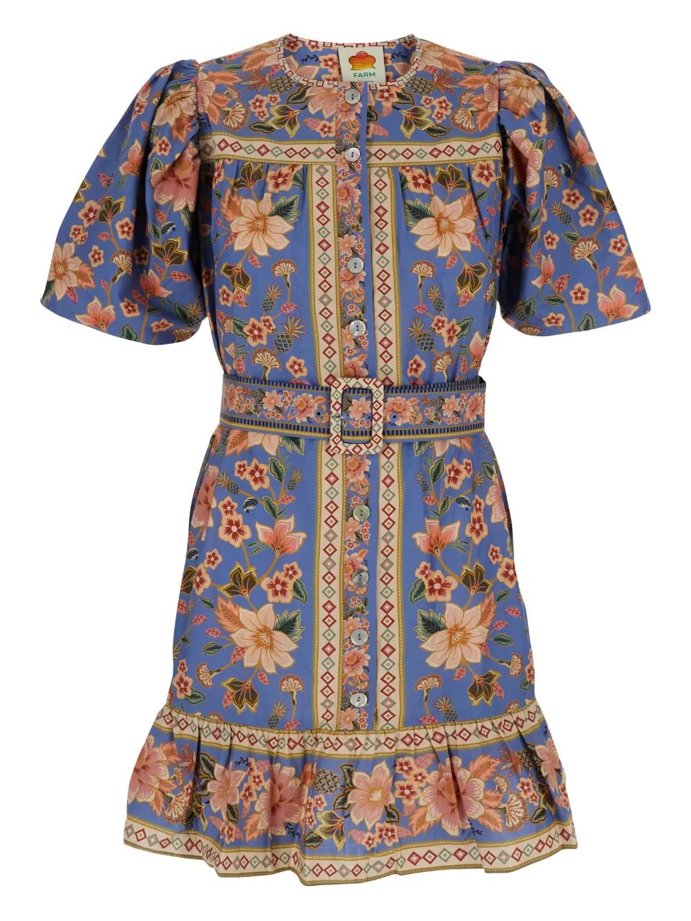 FARM Rio Superbloom Tapestry ドレス - ブルー FARM Rio Superbloom Tapestry ドレス - ブルー