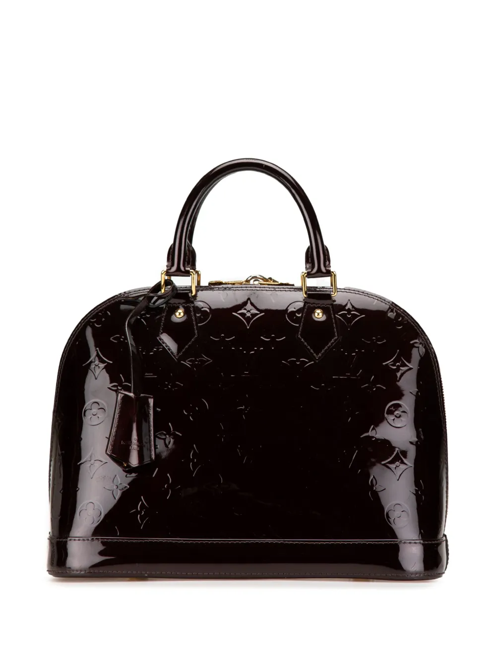 Louis Vuitton Pre-Owned 1990-2024 モノグラム ヴェルニ アルマ PM ハンドバッグ - パープル Louis Vuitton Pre-Owned 1990-2024 モノグラム ヴェルニ アルマ PM ハンドバッグ - パープル