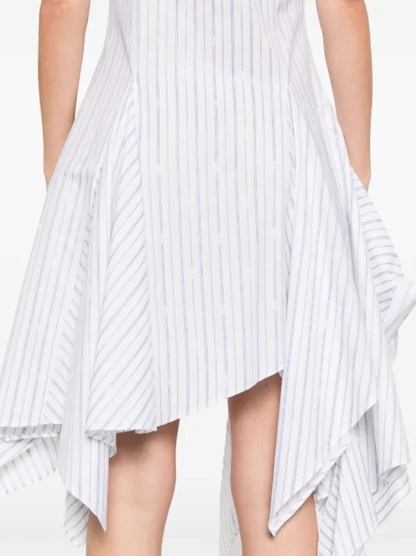 【Alexander McQueen】★striped shirt dress Alexander McQueen Striped Shirt Dress | White | FARFETCH
