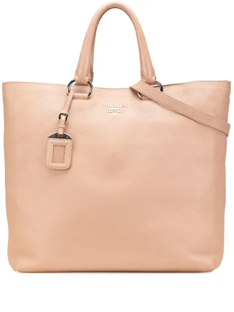 Prada Pre-Owned 2000-2024 Vitello Daino Open Convertible Tote satchel