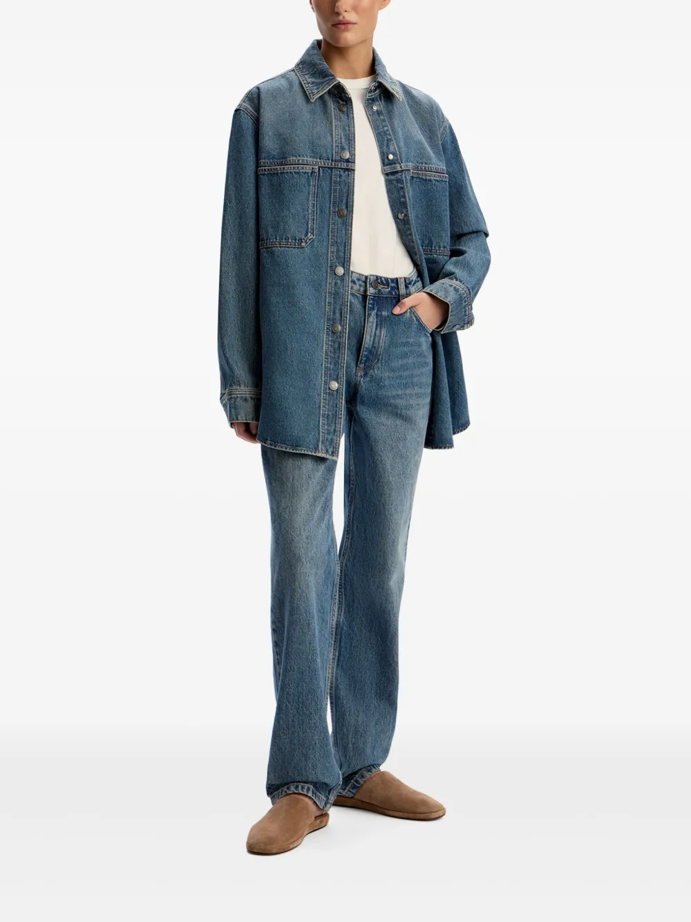 12 STOREEZ Straight jeans Blauw