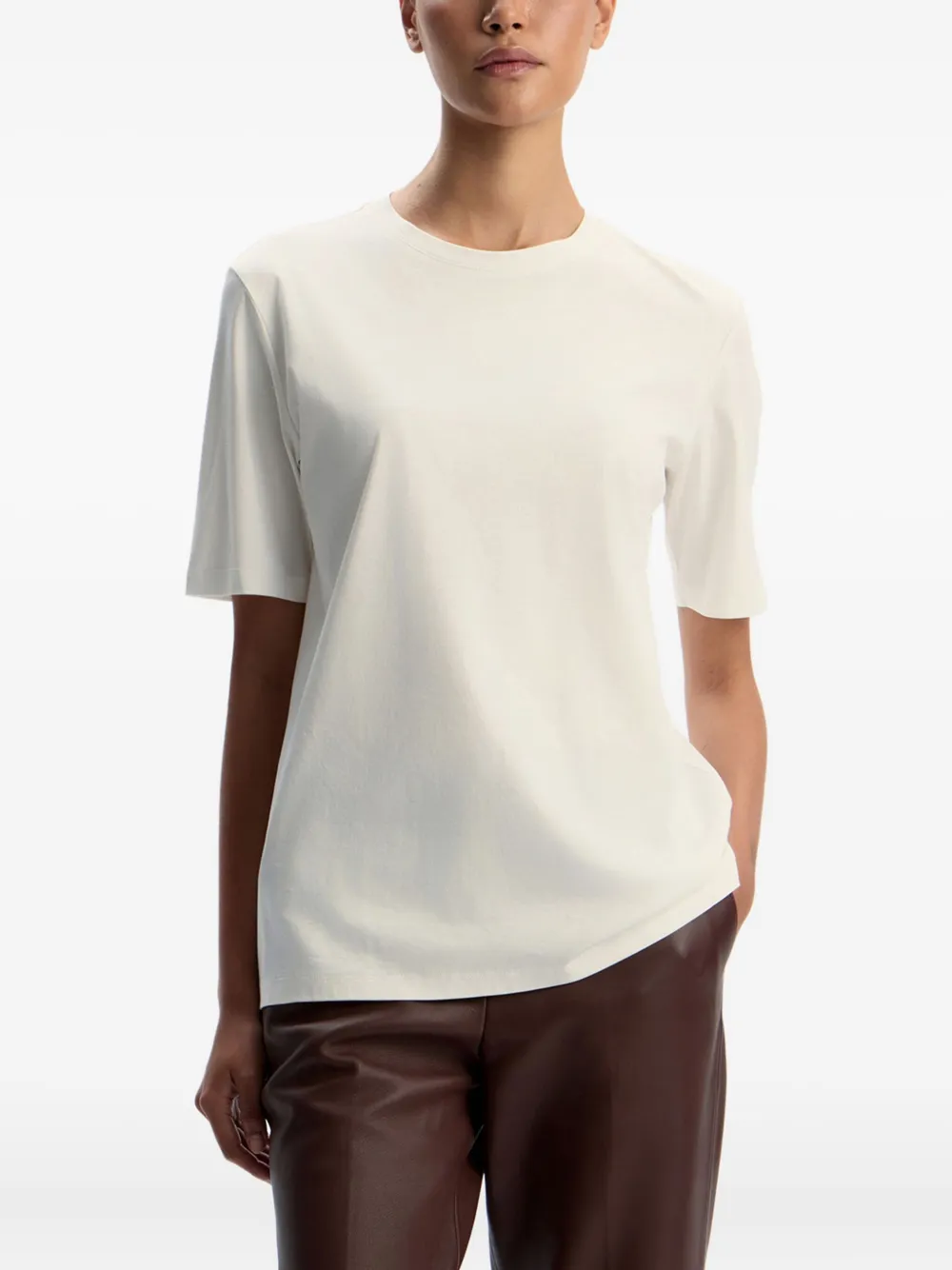 12 STOREEZ T-shirt met ronde hals Wit