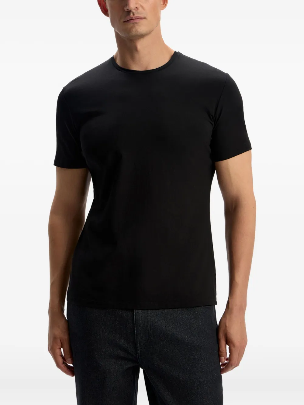 12 STOREEZ T-shirt met ronde hals Zwart