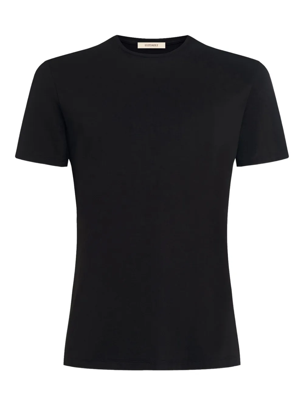 12 STOREEZ short-sleeve crew-neck T-shirt | Black | Image 1