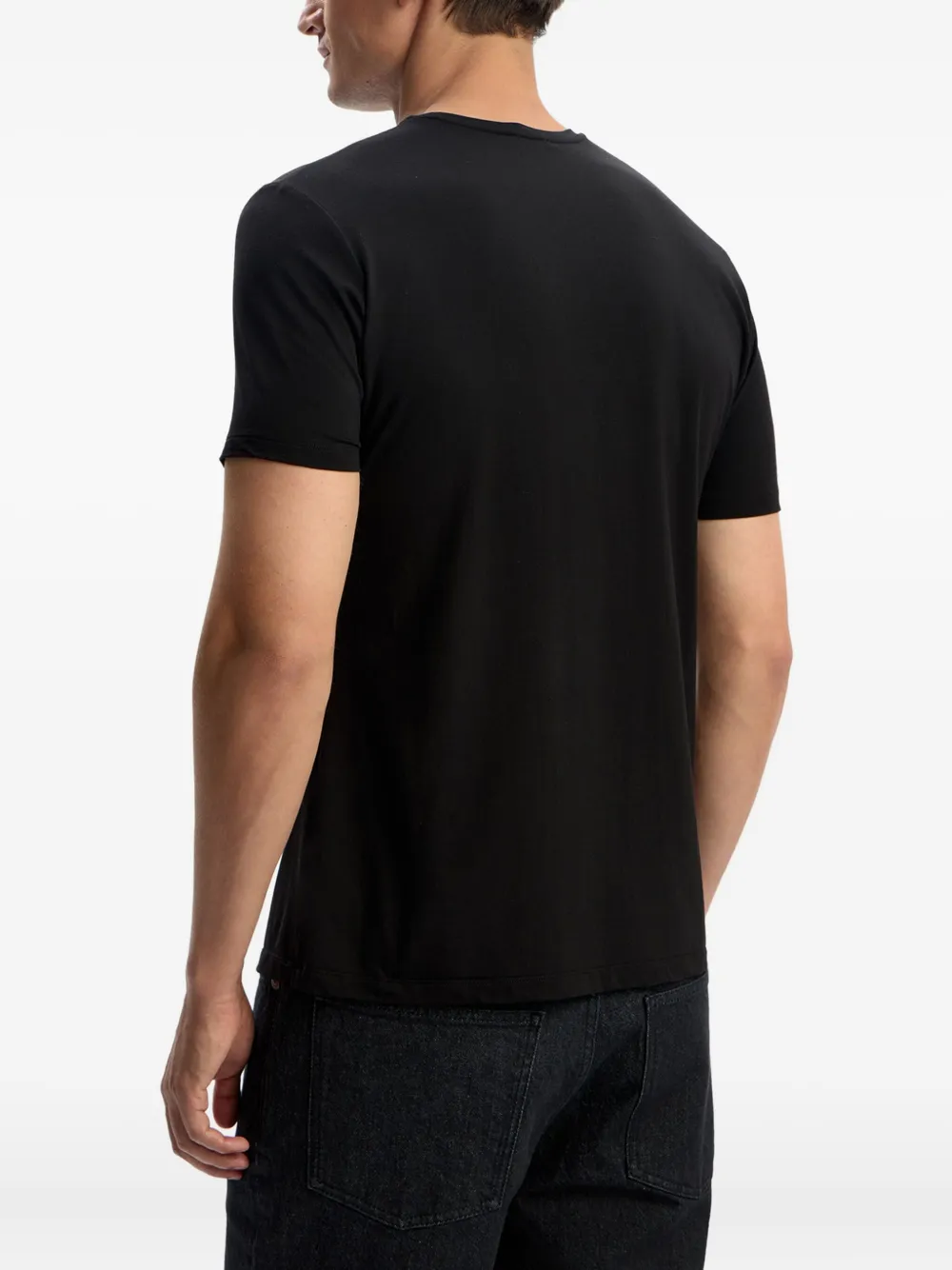 12 STOREEZ T-shirt met ronde hals Zwart