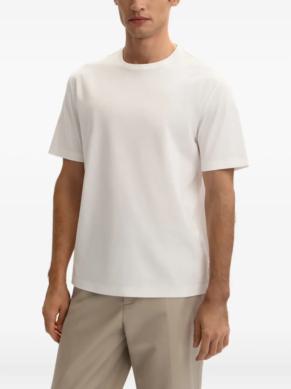 12 STOREEZ T-shirt met ronde hals Wit