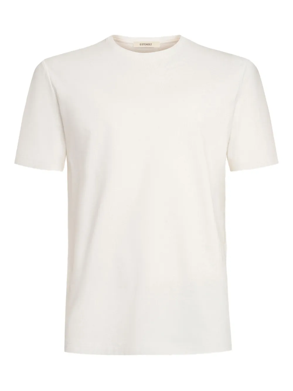 12 STOREEZ playera con cuello redondo | blanco | Image 1
