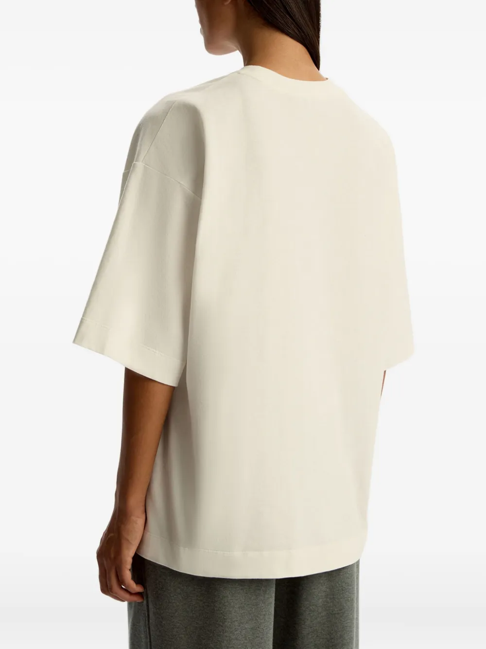 12 STOREEZ Katoenen T-shirt Wit
