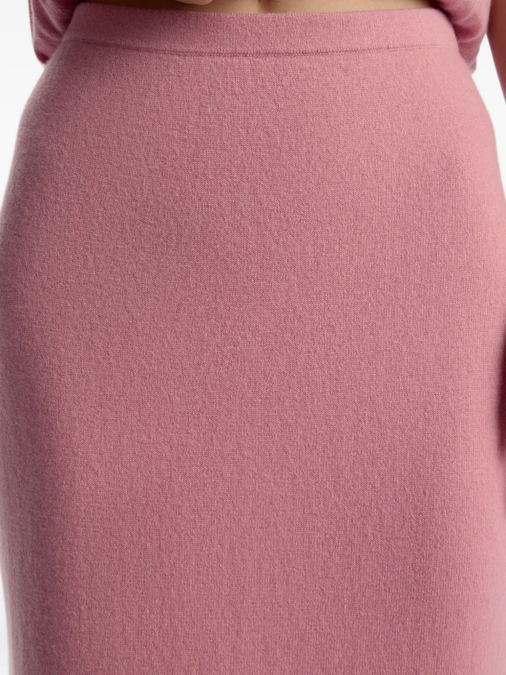 12 STOREEZ Gebreide maxi-rok Roze