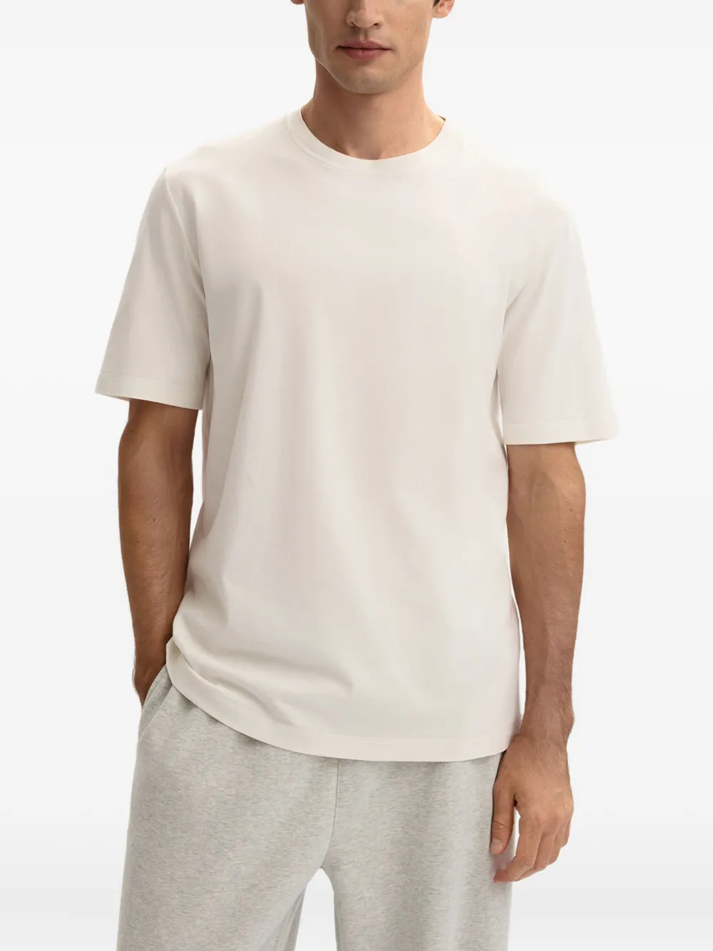 12 STOREEZ T-shirt met ronde hals Beige