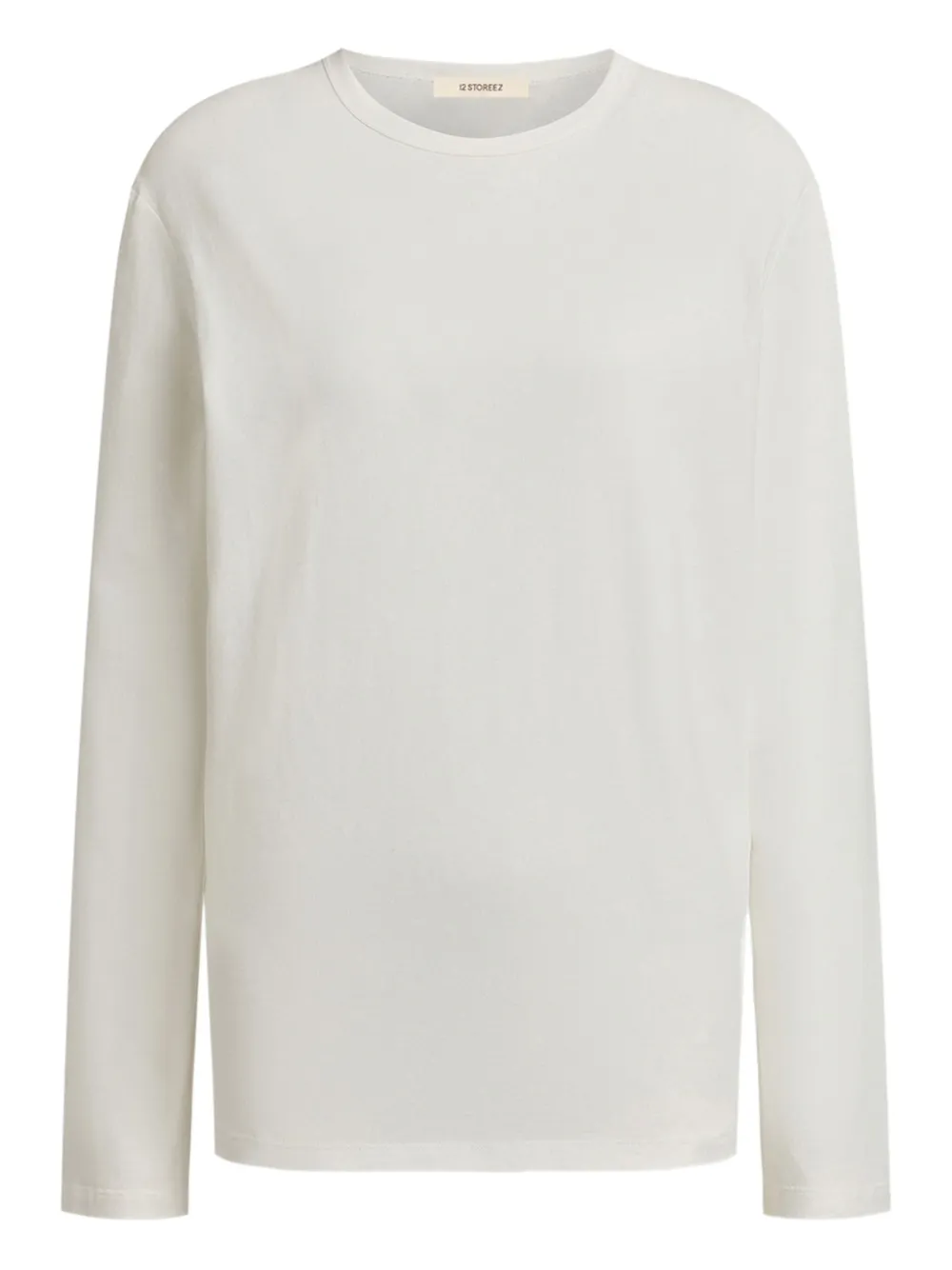 12 STOREEZ T-shirt met lange mouwen Wit