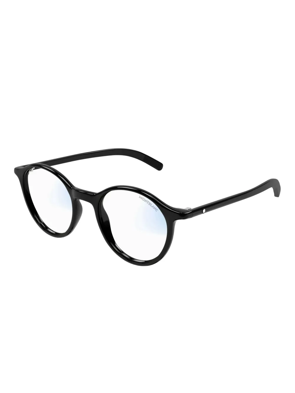 MONT BLANC EYEWEAR Zonnebril met rond montuur Zwart