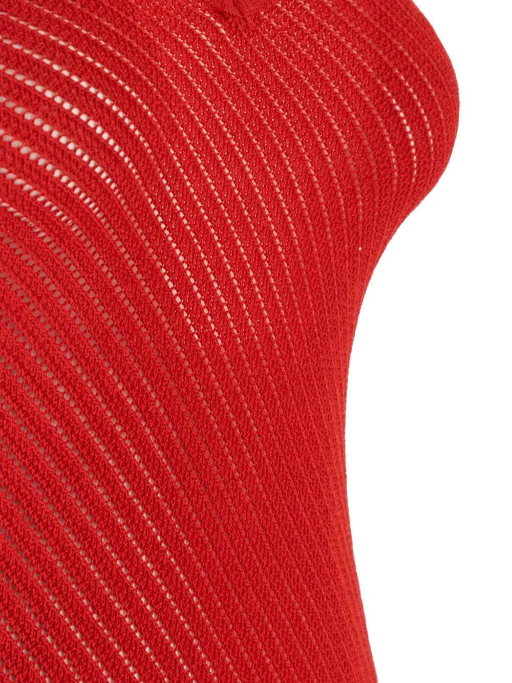 Laneus Gebreide mini-jurk Rood