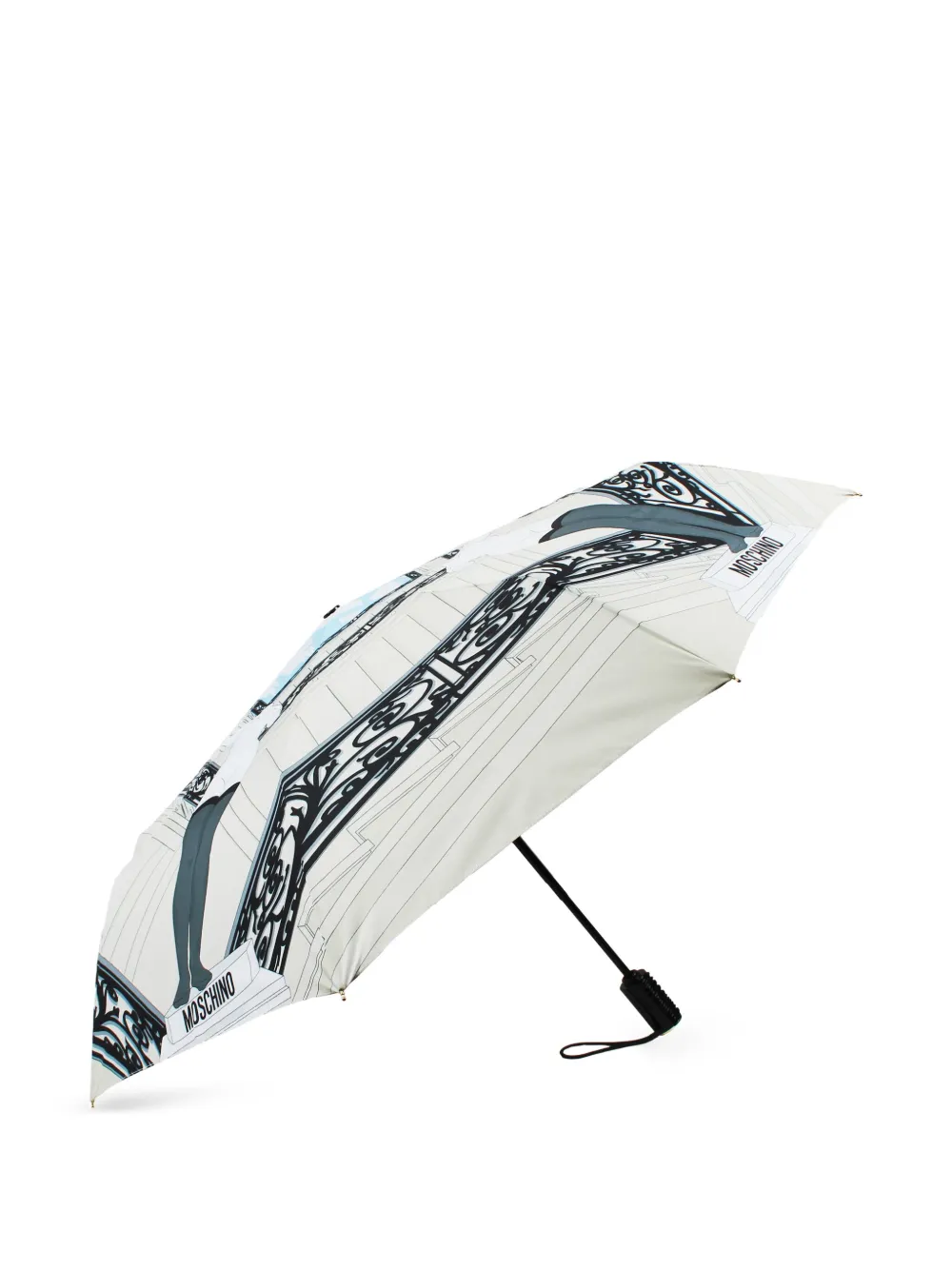 Moschino Paraplu met print - Wit
