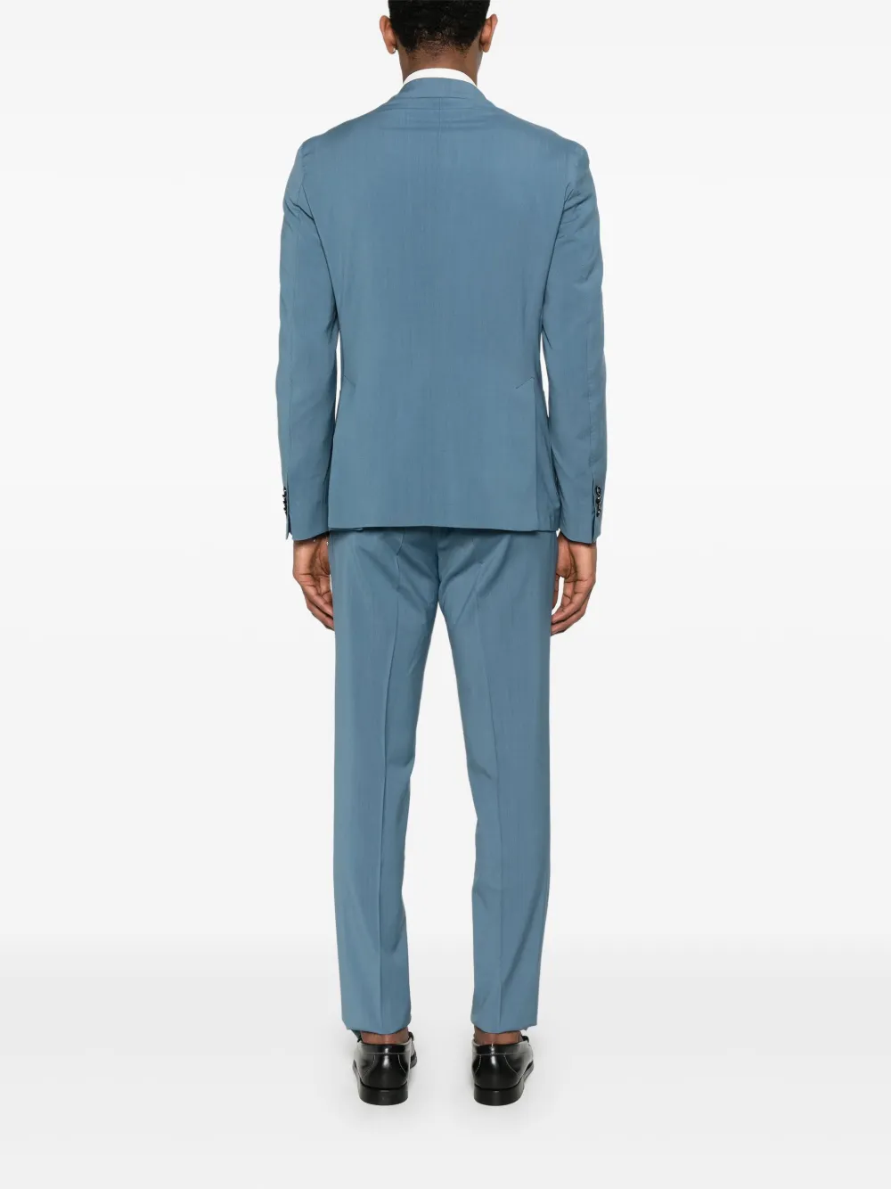 LUIGI BIANCHI MANTOVA Wollen pak Blauw