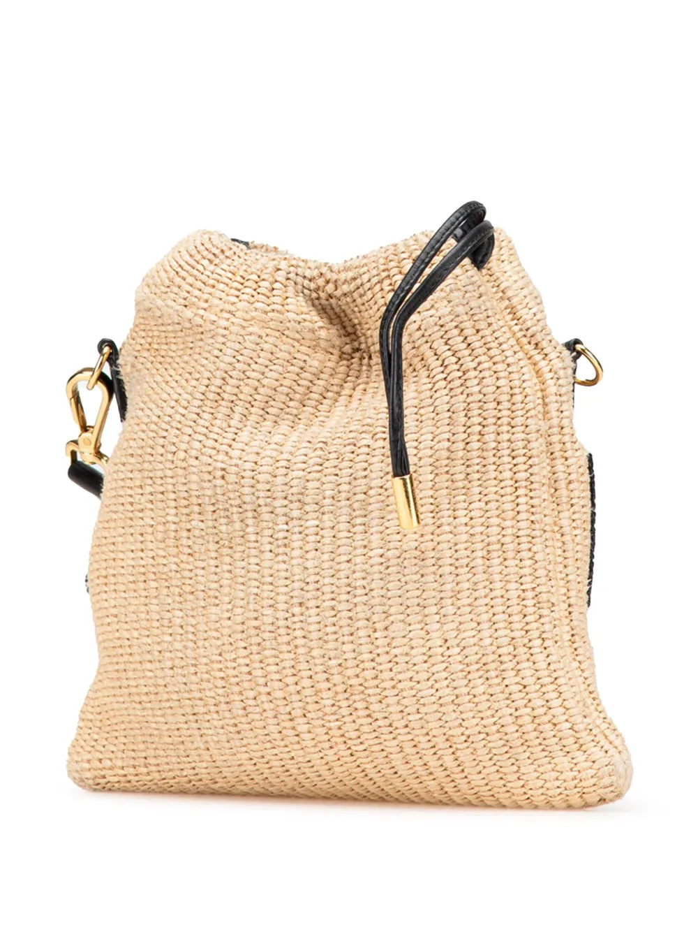 Fendi Pre-Owned 2010-2024 Raffia Logo Drawstring crossbody bag | Pre-Owned | Image 2
