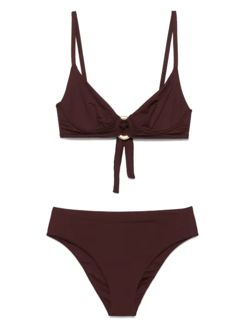 Fisico ring-detail bikini set