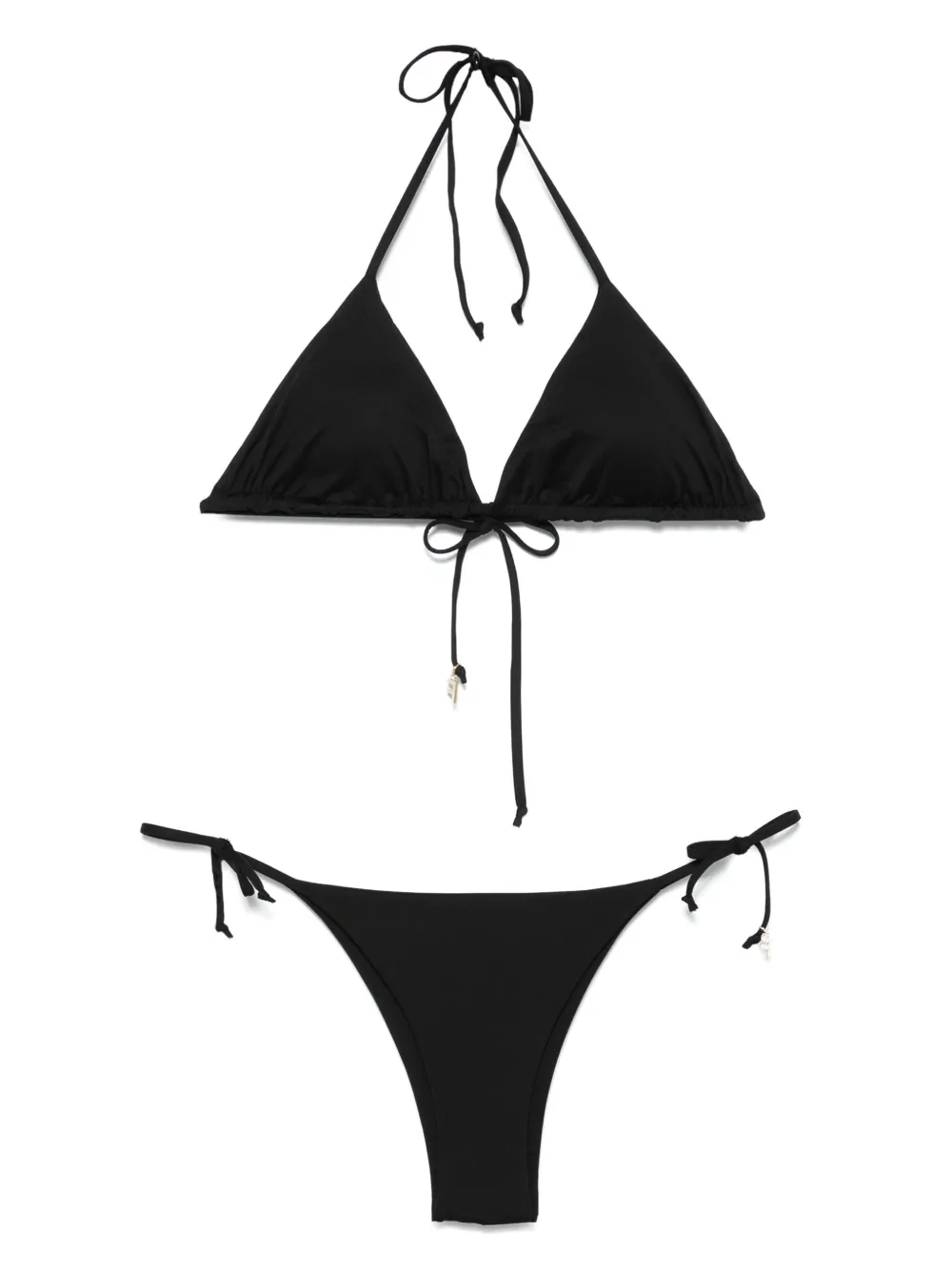 Fisico triangle-cup bikini set | Black | Image 1