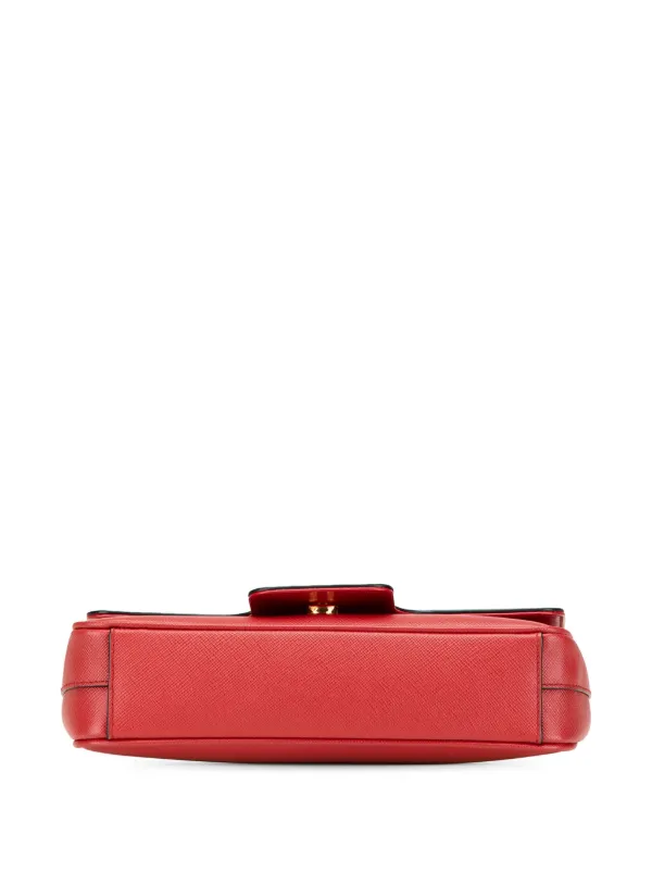 Prada Pre-Owned 2000-2024 Saffiano Pattina Chain Crossbody