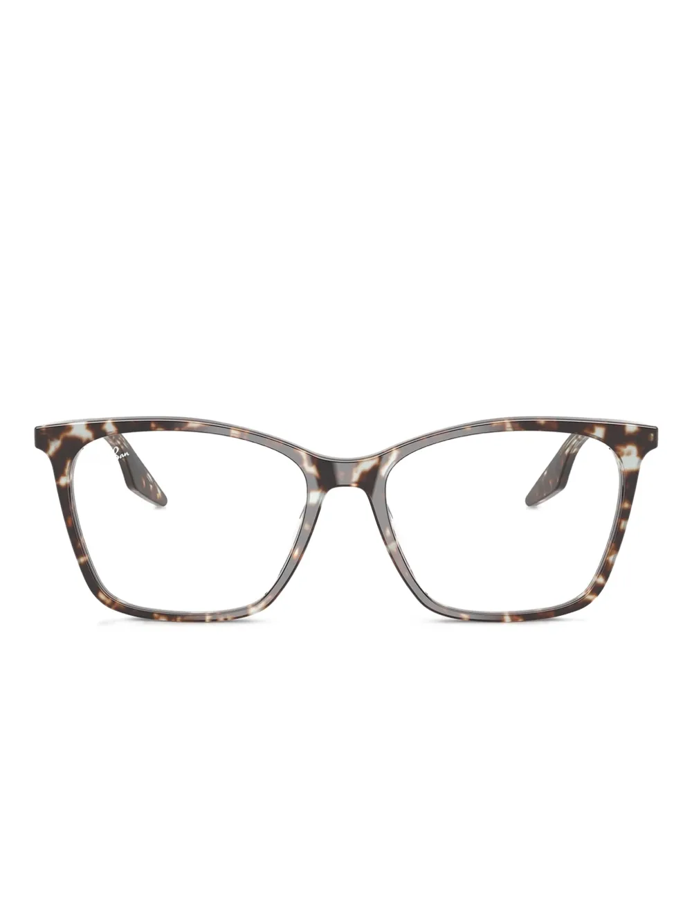 Ray-Ban Occhiali squadrati con effetto tartarugato - Giallo